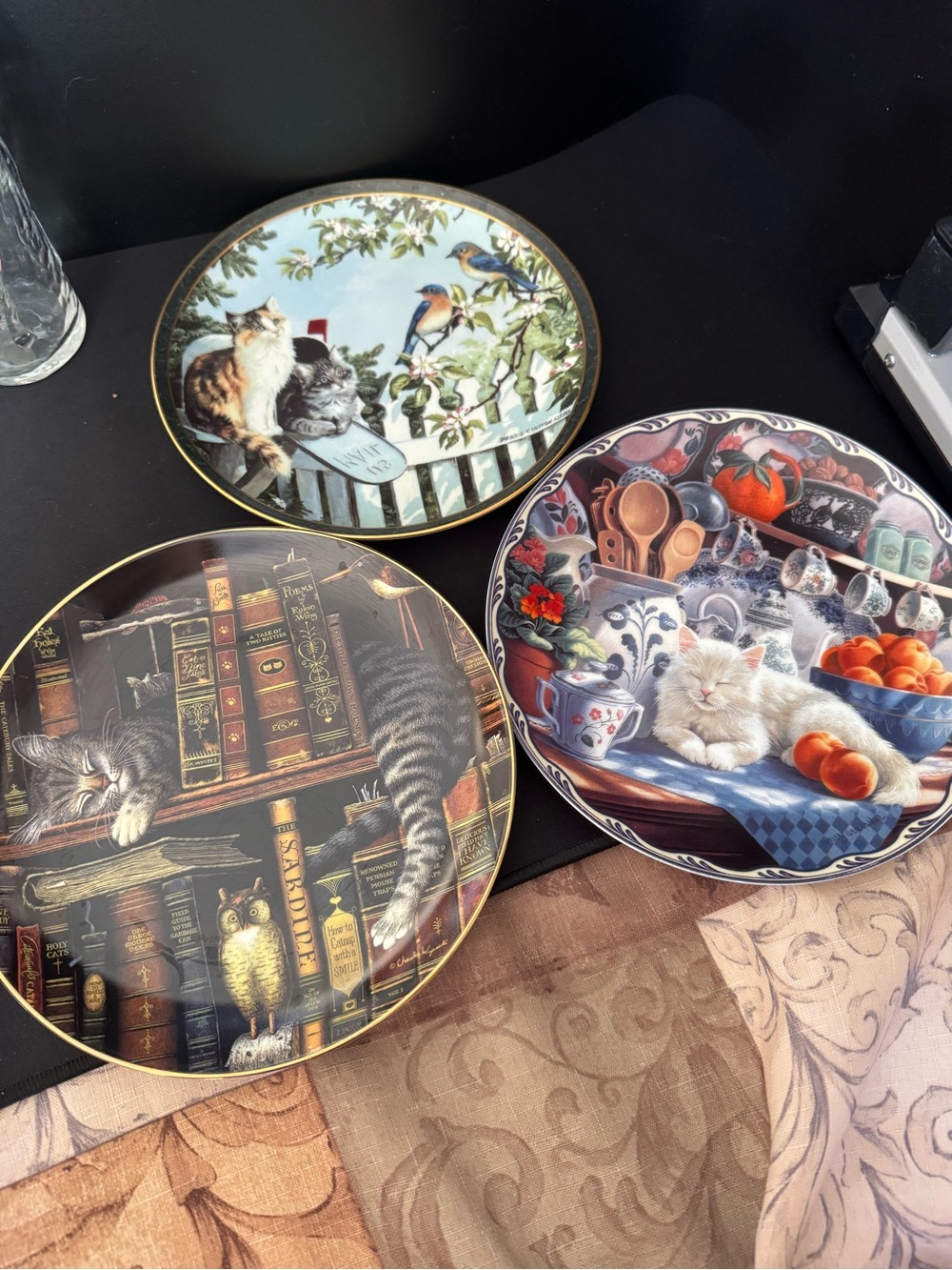 The Bradford Exchange Decorative Cat-Themed Collectible Plate - Multi-Color